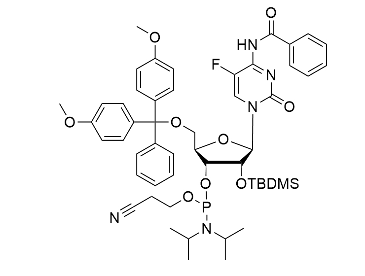 2'-O-TBDMS-5-F-rC(Bz) Phosphoramidite