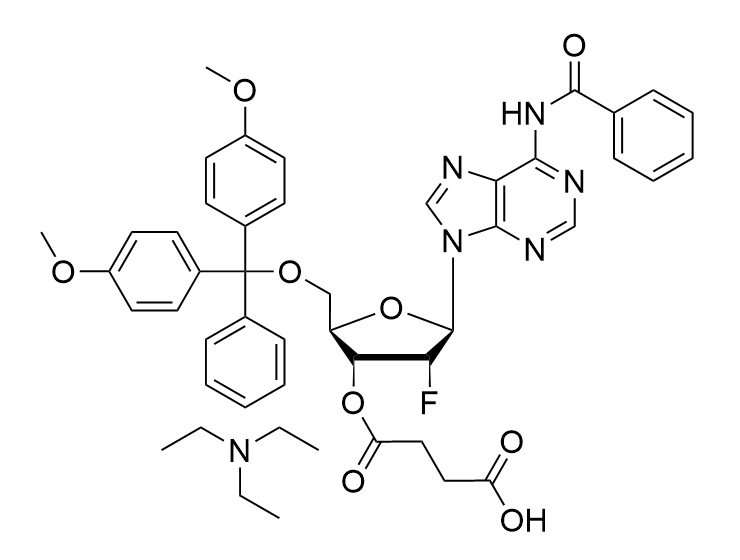 2'-F-dA(Bz)-3'-succinate, TEA  salt