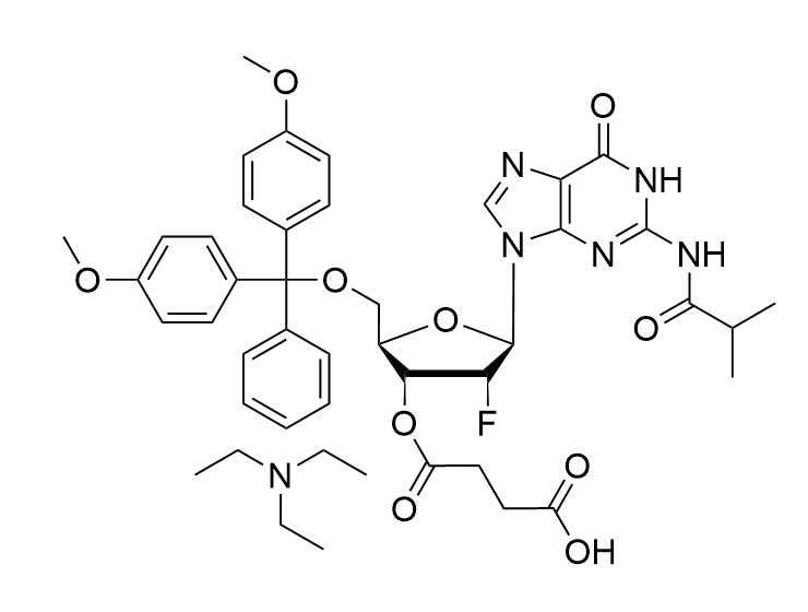 2'-F-dG(ibu)-3'-succinate, TEA  salt