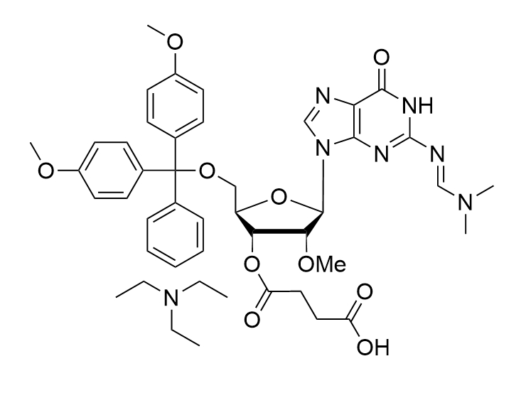 2'-OMe-G(DMF) -3'-succinate, TEA  salt