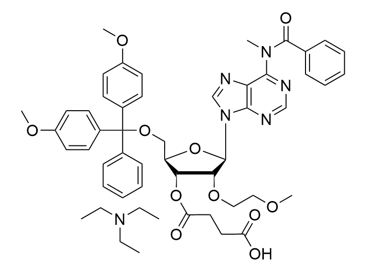 2'-O-MOE-N6-Me-A(Bz) -3'-succinate, TEA  salt