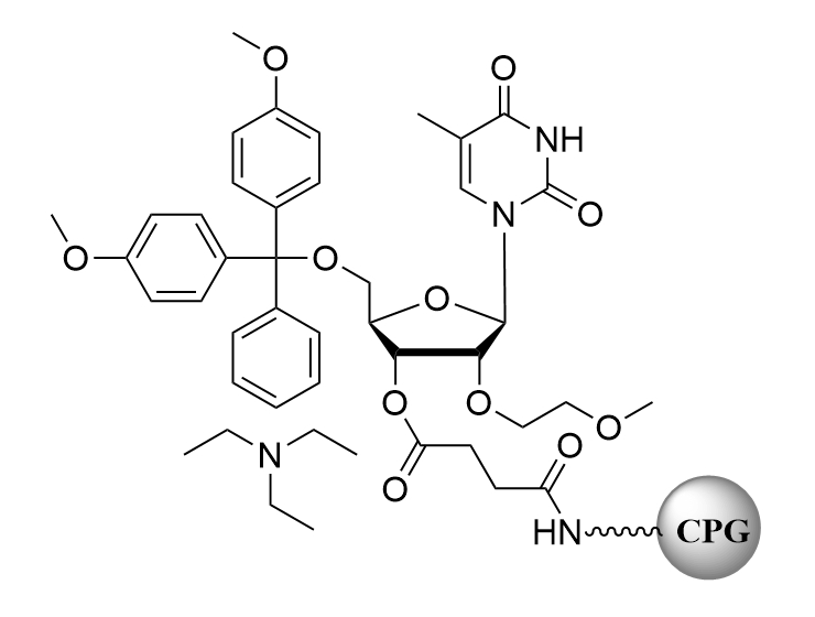 2'-MOE-5-Me-U succinate-CPG