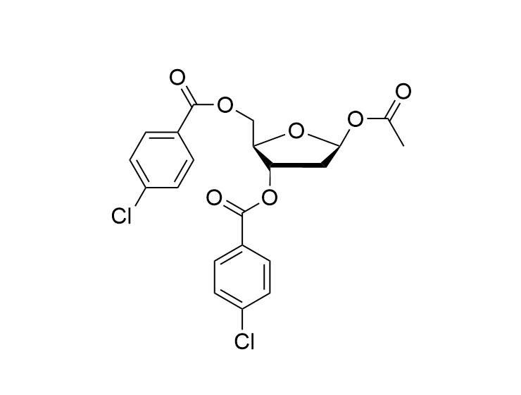 1-氧-乙酰基-3,5-二对氯苯甲酰基-D-2-脱氧核糖