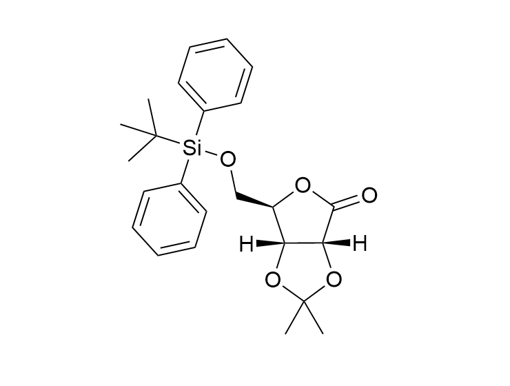 5-O-TBDPS-2,3-异丙叉核糖-1,4-lactone