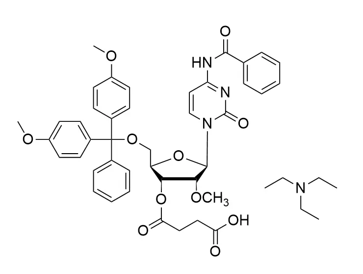 5'-O-DMT-N4-Benzoyl-2'-O-methylcytidine-3′-succinate, Triethylammonium salt
