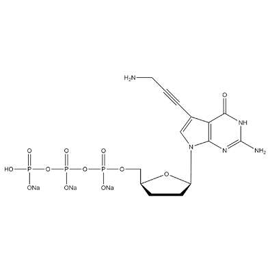7-(3-Amino-1-Propyn-1-yl)-7-Deaza-2', 3'-DiDeoxyguanosine-5'-Triphosphate, Trisodium Salt