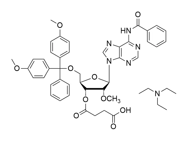 5′-O-DMT-N6-Benzoyl-2'-O-methyladenosine-3′-succinate, Triethylammonium salt